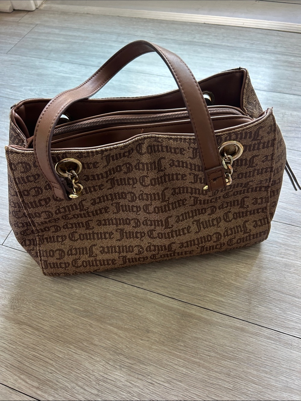 Juicy Couture Brown Tote Purse - Picture 10 of 14